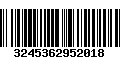 Código de Barras 3245362952018