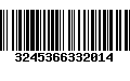 Código de Barras 3245366332014