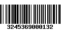 Código de Barras 3245369000132