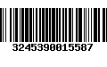 Código de Barras 3245390015587