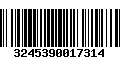 Código de Barras 3245390017314