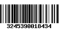 Código de Barras 3245390018434