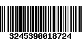 Código de Barras 3245390018724