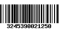 Código de Barras 3245390021250