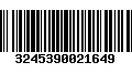 Código de Barras 3245390021649