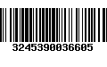 Código de Barras 3245390036605