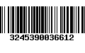 Código de Barras 3245390036612