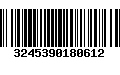 Código de Barras 3245390180612