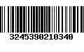 Código de Barras 3245390210340