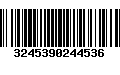 Código de Barras 3245390244536