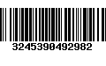 Código de Barras 3245390492982