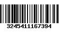 Código de Barras 3245411167394