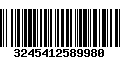 Código de Barras 3245412589980