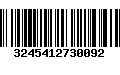 Código de Barras 3245412730092