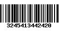 Código de Barras 3245413442420