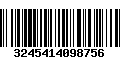 Código de Barras 3245414098756