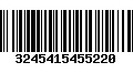 Código de Barras 3245415455220