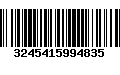 Código de Barras 3245415994835