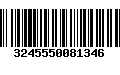 Código de Barras 3245550081346