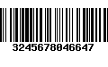 Código de Barras 3245678046647