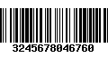 Código de Barras 3245678046760