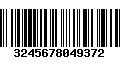 Código de Barras 3245678049372