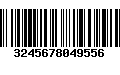 Código de Barras 3245678049556