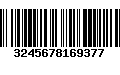 Código de Barras 3245678169377