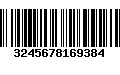 Código de Barras 3245678169384