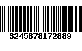 Código de Barras 3245678172889