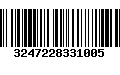 Código de Barras 3247228331005