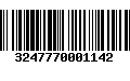 Código de Barras 3247770001142