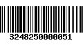 Código de Barras 3248250000051