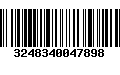 Código de Barras 3248340047898