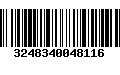 Código de Barras 3248340048116