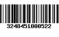 Código de Barras 3248451000522