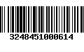 Código de Barras 3248451000614