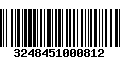 Código de Barras 3248451000812