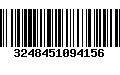 Código de Barras 3248451094156