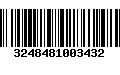 Código de Barras 3248481003432