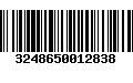 Código de Barras 3248650012838