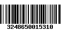 Código de Barras 3248650015310