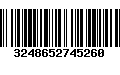 Código de Barras 3248652745260