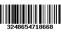 Código de Barras 3248654718668