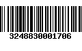 Código de Barras 3248830001706