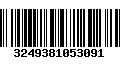 Código de Barras 3249381053091