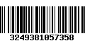 Código de Barras 3249381057358