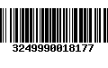 Código de Barras 3249990018177