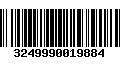 Código de Barras 3249990019884