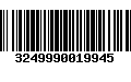 Código de Barras 3249990019945